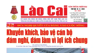 Báo Lào Cai thường kỳ số 3984 ra ngày 16/6/2023