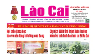 Báo Lào Cai Thường kỳ số 3982 ra ngày 11/6/2023