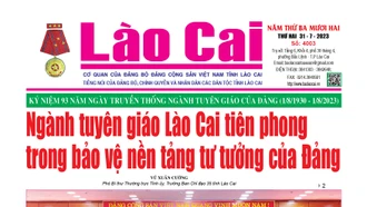 Báo Lào Cai thường kỳ số 4003 ra ngày 31/7/2023