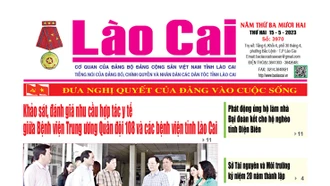 Báo Lào Cai thường kỳ số 3970 ra ngày 15/5/3023