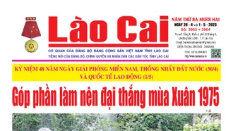 Báo Lào Cai thường kỳ số 3953+3954 ra ngày 28/4 và 1/5/2023