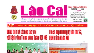 Báo Lào Cai Thường kỳ số 3977 ra ngày 31/5/2023