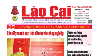 Báo Lào Cai Thường kỳ số 3996 ra ngày 14/7/2023