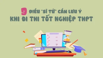 [Infographic] 9 điều "sĩ tử" cần lưu ý khi thi tốt nghiệp THPT