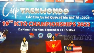 2 học sinh Lào Cai đoạt Huy chương Vàng Giải Taekwondo các câu lạc bộ quốc tế ICTO năm 2023