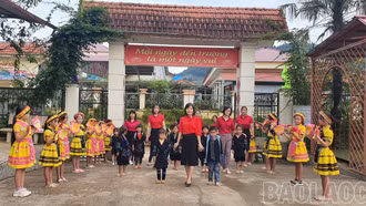 Lào Cai: Hơn 14.000 học sinh lớp 1 tựu trường