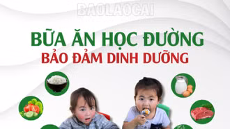 Bữa ăn học đường bảo đảm dinh dưỡng