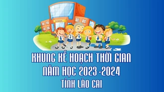 [Infographic] Khung kế hoạch thời gian năm học 2023 - 2024 tỉnh Lào Cai