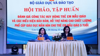 Nhiều giải pháp nâng cao chất lượng phổ cập giáo dục mầm non