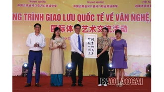 Giao lưu quốc tế về văn nghệ, thể thao