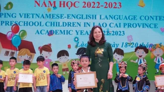 Tưng bừng “Hội thi Phát triển ngôn ngữ Việt – Anh cho trẻ mầm non” Tỉnh Lào Cai năm học 2022 - 2023