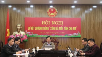 Hội nghị sơ kết Chương trình “Sóng và máy tính cho em”