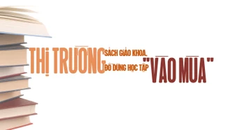 Thị trường sách, đồ dùng học tập “vào mùa”