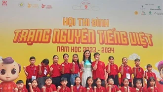 24 học sinh Lào Cai đạt giải Cuộc thi Trạng Nguyên Tiếng Việt năm học 2023 - 2024 cấp quốc gia