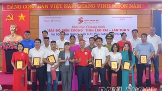 Sôi nổi Ngày hội hiến máu “Sắc đỏ biên cương” tỉnh Lào Cai lần thứ V