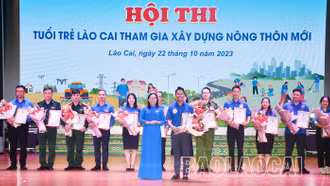 Huyện đoàn Bát Xát giành giải Nhất Hội thi “Tuổi trẻ Lào Cai tham gia xây dựng nông thôn mới” năm 2023