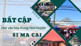 Bất cập chợ văn hóa trung tâm huyện Si Ma Cai