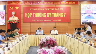 UBND tỉnh họp phiên thường kỳ tháng 7/2023