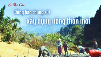 Đồng bào chung sức xây dựng nông thôn mới 