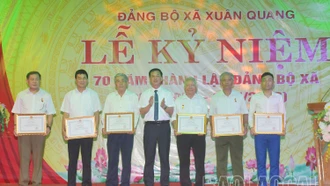 Kỷ niệm 70 năm ngày thành lập Đảng bộ xã Xuân Quang