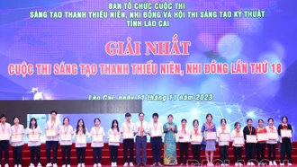 Trao giải Cuộc thi sáng tạo thanh thiếu niên, nhi đồng và Hội thi sáng tạo kỹ thuật năm 2023