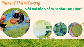 Phụ nữ xã Thẳm Dương nâng cao thu nhập với mô hình cốm “Khảu Tan Đón”