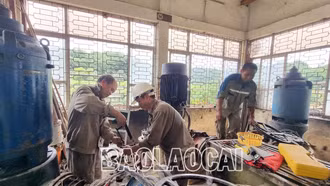 Khẩn trương khắc phục sự cố ở Nhà máy nước sạch Lào Cai