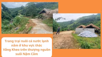 Xã Nghĩa Đô: Yêu cầu tháo dỡ trang trại cá nước lạnh trái phép bên thác Vắng Kheo