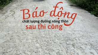 Báo động chất lượng đường nông thôn sau thi công