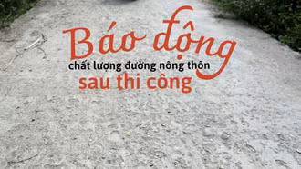 Báo động chất lượng đường nông thôn sau thi công