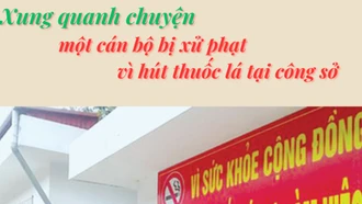 Xung quanh chuyện một cán bộ bị xử phạt vì hút thuốc lá tại công sở