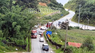 Nguy hiểm rình rập tại nút giao đường tránh Sa Pa và Quốc lộ 4D