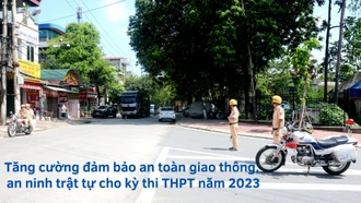 Tăng cường đảm bảo an toàn giao thông cho kỳ thi THPT năm 2023 