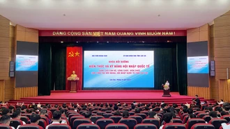 500 cán bộ, công chức, viên chức được bồi dưỡng kiến thức, kỹ năng hội nhập quốc tế