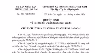 Thu hồi quyết định kỷ luật Bí thư Đảng ủy phường Xuân Tăng