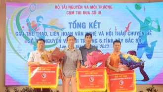 Sở Tài nguyên và Môi trường Lào Cai nhất toàn đoàn Giải thể thao ngành tài nguyên 6 tỉnh Tây Bắc