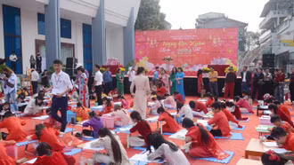 Sôi nổi Ngày hội xuân 2024 của học sinh Bảo Thắng 