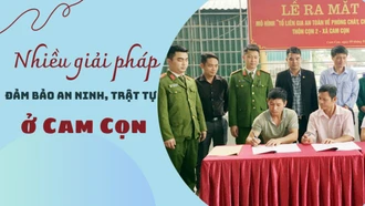 Nhiều giải pháp đảm bảo an ninh, trật tự ở Cam Cọn