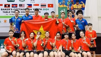 Đội tuyển Bóng bàn trẻ Việt Nam giành suất dự giải châu Á