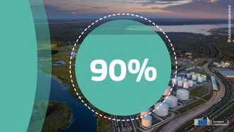 EU dự trữ khí đốt đạt ngưỡng 90% công suất