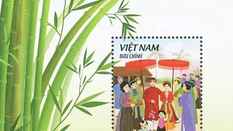 Phát hành bộ tem "Truyện cổ tích Việt Nam: Cây tre trăm đốt"