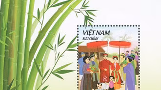 Phát hành bộ tem "Truyện cổ tích Việt Nam: Cây tre trăm đốt"