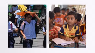 Nắng nóng buộc học sinh nhiều nước châu Á phải học trực tuyến như thời COVID-19