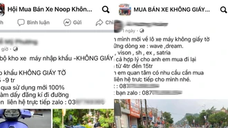 Tràn lan hội nhóm mua bán xe không giấy tờ trên mạng