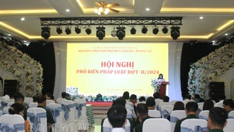 Nhiều nội dung được phổ biến tại hội nghị phổ biến pháp luật đợt II/2024