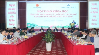 Hội thảo khoa học tổng kết thi hành Luật Tổ chức Chính phủ