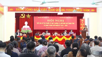 Đại biểu HĐND hai cấp tiếp xúc cử tri trước kỳ họp thường lệ cuối năm 2023