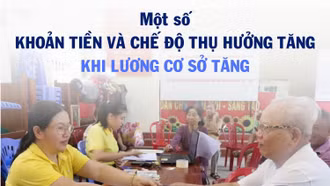 [Infographic] Một số khoản tiền và chế độ thụ hưởng tăng khi lương cơ sở tăng