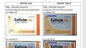 Thông báo về mẫu thuốc Cefixim 200 giả