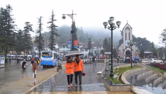 Cảnh báo mưa to cục bộ